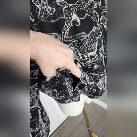 H&MโWild Cat Bomber style jacket - Size 6 - Picture 3 of 10